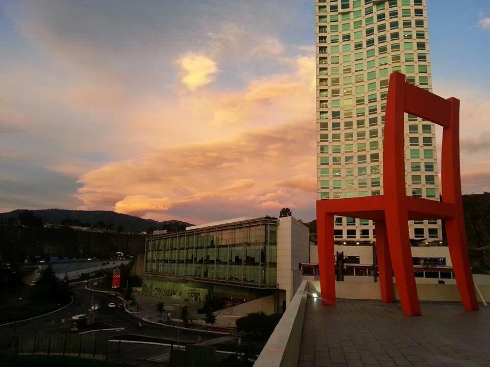 Stadia Suites Mexico City Santa Fe Esterno foto View of the city of San Cristóbal